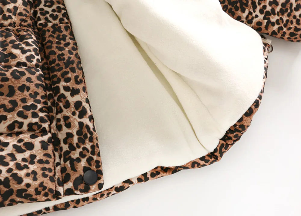 New Photo Prop Crib Toddler Baby Girls Boys Sweater Suit Winter Leopard Print Warm Soft Jacket Baby Boy And Mom Matching Outfits